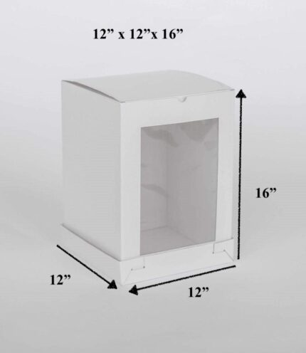 Corrugated Tall Cake Box 12x12x16 Inches