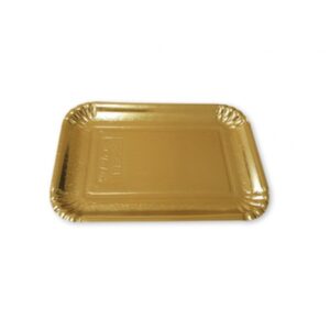 Gold Rectangle Paper Plate