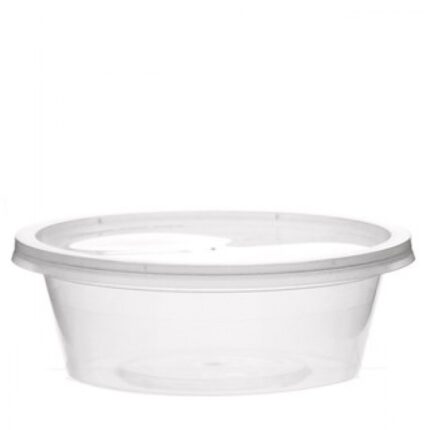 Disposable Plastic Container Round 300 ML Including Lids