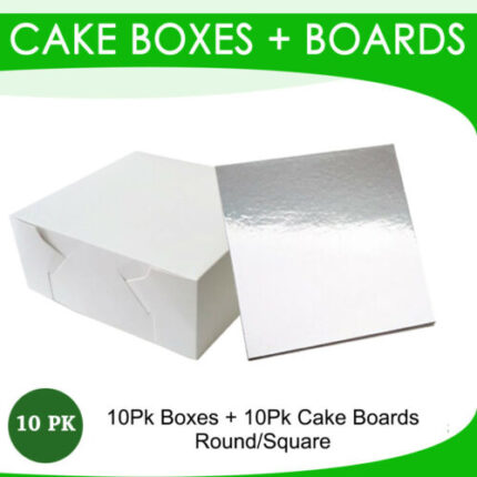 16 x 16 x 6 Cake Box + Square Cake Board