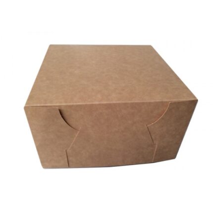 Kraft Cake Box 9x9x4 " Qty 100/Pk