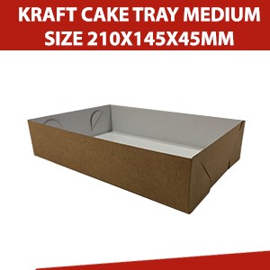 Paper Takeaway Food Trays Qty 200 Medium Kraft