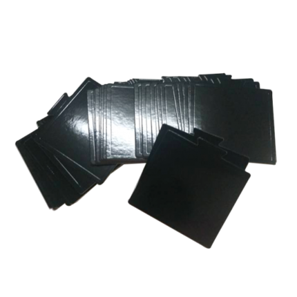 Mini Black Tab Board Square 9x9Cm - 100/Pack