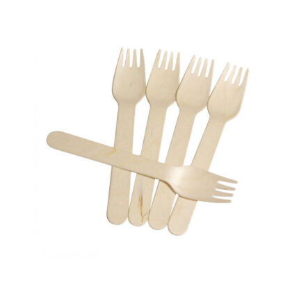 WOODEN FORKS 100 Piece BOX
