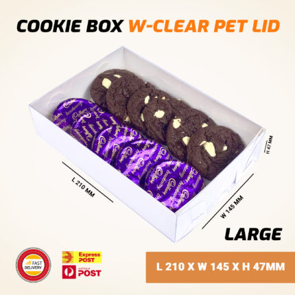 Cookie Boxes Large Clear PET Lid 30/Pack