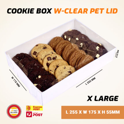 Cookie Boxes XLarge Clear PET Lid 30/Pack