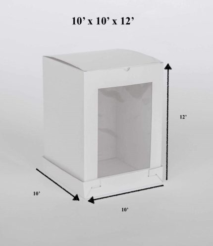 Corrugated Tall Cake Box 10x10x12 Inches